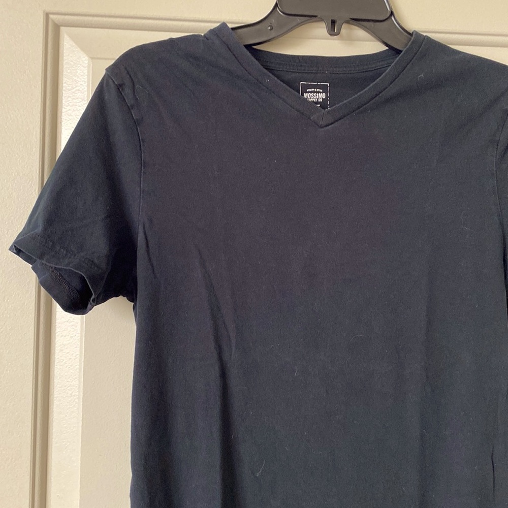 Black v neck shirt